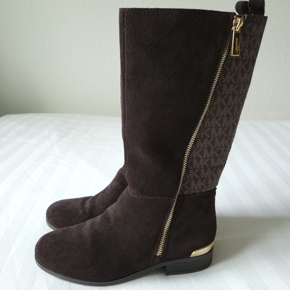Michael Kors Girls Finley Makysa Logo Boots Size 3 - Picture 11 of 13